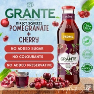 8 BTLS x 750ml GRANTE Pomegranate Juice 100% /Jus Delima/Delima Jus/Jus Delima Original/Grape/Cherry