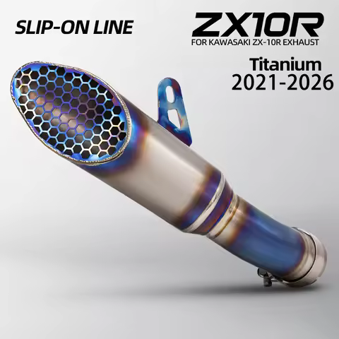 ZX10R Exhaust Slip on Line Muffler Tail Pipe for Kawasaki ZX10R ZX-10R 2021-2026 Motorcycle Exhaust 