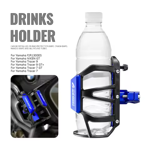 Motorcycle Beverage Water Bottle Cage Drinks Holder Water Cup Holder For Yamaha FJR1300ES NIKEN GT T