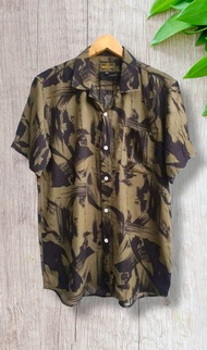 KEMEJA HEM SURFING PRIA MOTIF PANTAI BAJU DISTRO PRINTING ORIJINAL LENGAN PENDEK