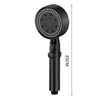 Universal 5-Mode Black High Pressure Even Flow Shower Head