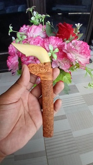 Pisau Badik Full Kayu Hitam Pamor