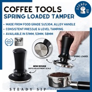 STEADYSIP Coffee Tamper Spring Coffee Press Coffee Station Temper 51mm 53mm 54mm 58mm Coffee Stamp