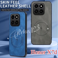 For  Honor X7d 5G 2025 Luxury Ultra Thin Slim Leather For Magnetic Phone Case For Honor X7d HONOR X 
