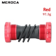 MEROCA Mountain Road Bike Bottom Bracket Hollow One-Piece Crankset Threaded Bottom Bracket BB68 Thre