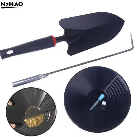 1/3/5Pcs Outdoor Wash Gold Panning Equipment Gold Pan With Riffle Design Prospecting Tool For Gold M