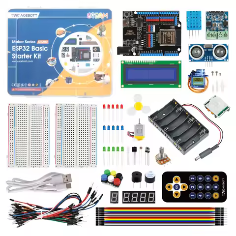 ACEBOTT ESP32 IoT Electronic Engineering Learning Kit with over 20 Sensors Programming Kit for Ardui
