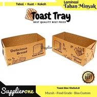 Toast Tray Motif Contents 50 Pcs Toast Box/ Toast Tray Box Toast Toast Box/ Toast Cardboard/ Toast B