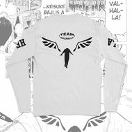Anime Tokyo Revengers Cosplay Costume T-shirt Team Valhalla Tokyo Manji Long Sleeve Shirt Tee
