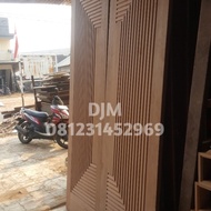 kusen pintu utama kayu kamper 2 daun