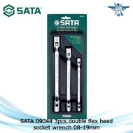 SATA 09044 3pcs double flex head socket wrench 08-19mm