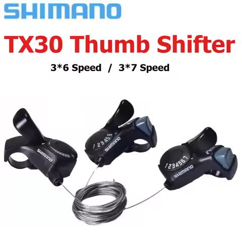 SHIMANO TX30 Thumb Shifter – 6/7/18/21-Speed for Mountain Bikes