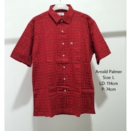 KEMEJA MERAH Arnold Palmer preloved red short sleeve shirt