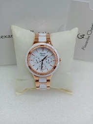 JAM TANGAN ALEXANDRE CHRISTIE KERAMIK WANITA ORIGINAL 2299 AC2299 AC 2299 AC 22 99 JAM AC ROSEGOLD P