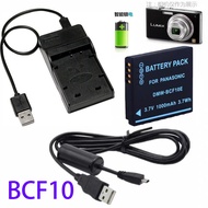 Panasonic BCF10 Camera Battery FH22 FH1 FS15 FH3 F2 F3 FS12 FS6 FS7 Charger