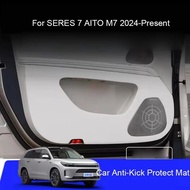 Car B-Pillar Door Anti-Kicks Protect Pad For SERES 7 AITO M7 2024-Present Auto Trunk Anti-Dirty Scra