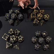 Metal Dice DND Hollow Dice Set TRPG Sieve Multi-faceted Cthulhu Running Group Board Game