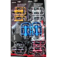 Urata Bicycle Alloy Pedal with Bearing MTB 9/16" & BMX  1/2" Rakap Basikal