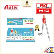 Astar Compass D-120 Jangka Sudut Besi Jangka Lukis Geometry Set | Student Compass | Kompas Belajar 圆
