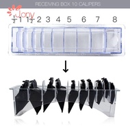 JY1 Clipper Guard Holder, Rectangular Transparent Clipper Comb , Durable Universal Barber Shop Hair Tools Organizer