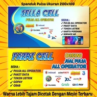 Ready JT Cetak Spanduk Jualan Pulsa ( 200x100cm)