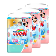 (ยกลังx3) Goon ผ้าอ้อม กูนน์ มัมมี่ คิส พรีเมี่ยม ซอฟต์ (ไซส์ NB-3XL) กูนน์6แก้ว แพมเพิส ผ้าอ้อมเด็ก
