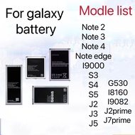 🇸🇬⚡️mobile phone battery for galaxy note 2 note3 note 4 note edge S3 S4 S5 J2 J3 J5 J7 J2prime J7prime