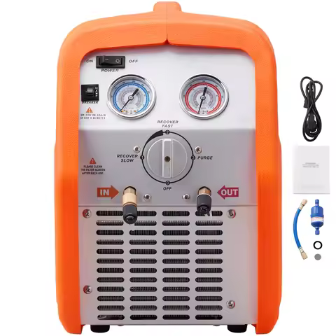 SucceBuy Portable 1HP/3/4 HP Refrigerant Recovery Machine - AC Recovery Machine120V Recovery Machine