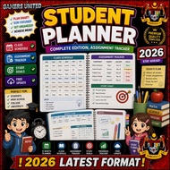[CHEAPEST IN SHOPEE] Complete Student Planner 2026 Class Schedule Assignment Tracker Goals