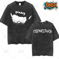 UNBR LAZADA Retro Loose T-shirt High Street Washed Print