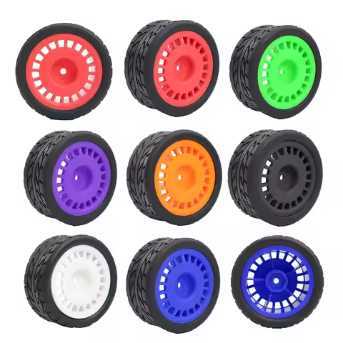 12mm Hex 65*28mm Tires Wheels No Glue Design For 1/10 RC Drift Racing MJX 10303 Tamiya TT02 TT01 XV0