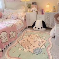 Plush Coffee Table Carpet Imitation Cashmere Bedroom Room Irregular Cartoon Living Room Bedside Cute
