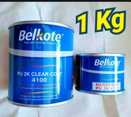 clear belkote 4100 pernis anti gores fernis 1 kg  belcote belkot pu 2k plus hardener clir cler klir