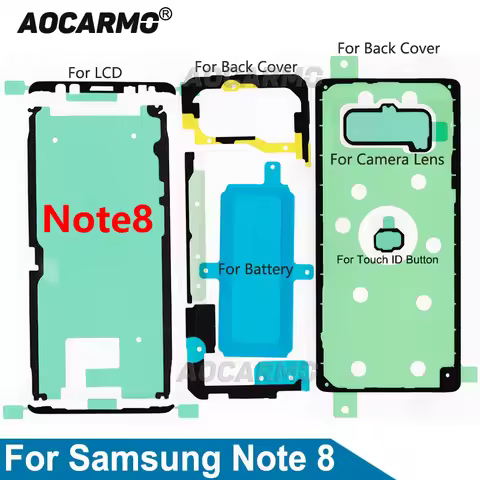 For Samsung Galaxy Note 8 Note8 SM-N9500 Full Set Adhesive Tape LCD Screen Back Battery Cover Frame 