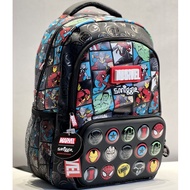 Spot Goods Smiggle Marvel Schoolbag Super Hero Boys' Backpack Iron Man Spider-Man Student Grade 136 Backpack