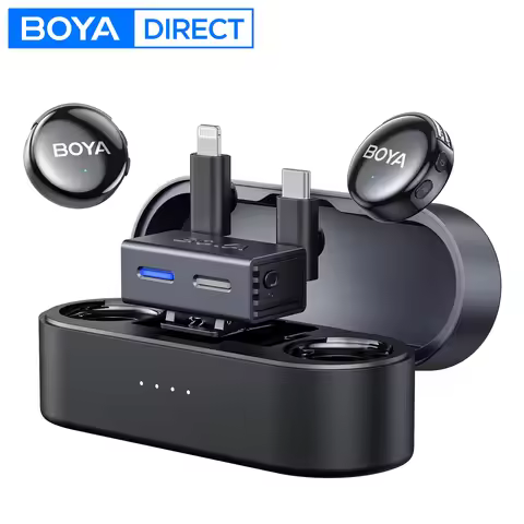 BOYA BOYALINK 3 Wireless Lavalier Microphone for iPhone 15/16 Type-C Devices AI Noise Cancellation L