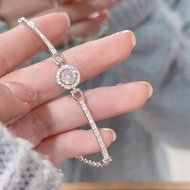 Silver diamond bracelet