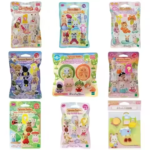 Sylvanian Families Anime Figures Magic Dress Up Cake blind bag Ternurines Sylvanian Families 1pc 16p