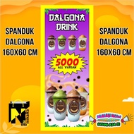 spanduk banner Es Dalgona terbaru / Banner Minuman Dalgona Drink / Spanduk es Dalgona Bisa COD