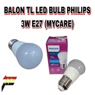 Philips 3W E27 TL LED BULB Balloon (MYCARE)