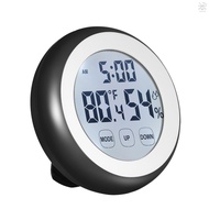°C/°F Digital Thermometer Hygrometer Temperature Humidity Meter Alarm Clock Touch Key with Backlight