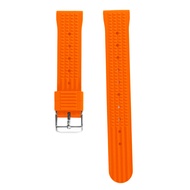 FKM Rubber Waffle Watch Strap 18mm 20mm 22mm Fluororubber Universal Diver Waterproof Comfortable Spo