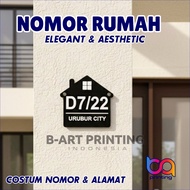 3D HOUSE NUMBER DOUBLE LAYER RAISED HOUSE NUMBER ACRYLIC HOUSE NUMBER BOARD | NO Acrylic House | HOU