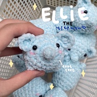 [SG LOCAL] Handmade Crochet Chonky Cute Elephant Plushie