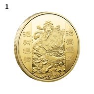 Koin feng shui Souvenir Gold Coin Dewa Rejeki Goldcoin Mengundang Kemakmuran Dewa Rejeki Feng Shui