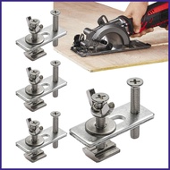 Track Clamp Pack of 4 T-Track Press Plate Clamp Engraving Machine Hardware Bench Clamps M6 Hold Down