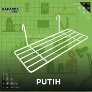 Rak gantungan ram wire grid wall ragan minimalis rak tatakan aksesoris ragan besi hijang hiasan dind