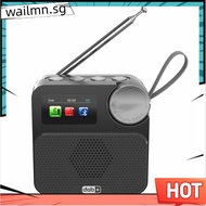 + FM Digital Radio 1.47inch Color Screen Wireless Bluetooth Player MP3 Music Player Speaker Supports