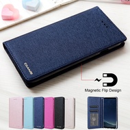 [Woo Fashion Case] S8 Plus เคสสำหรับโทรศัพท์หรูหราหนัง Samsung Galaxy S8บนฝาครอบกระเป๋าสตางค์แม่เหล็กแบบพับได้