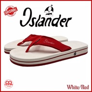 Islander 'White/Red' Men's Authentic and summer rubber slippers/flipflops